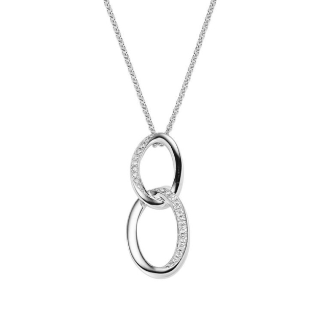 Anhänger mit Kette mit 28 Zirkonia