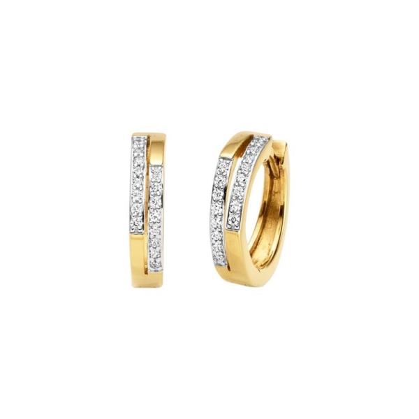 Ohrschmuck mit 32 Zirkonia