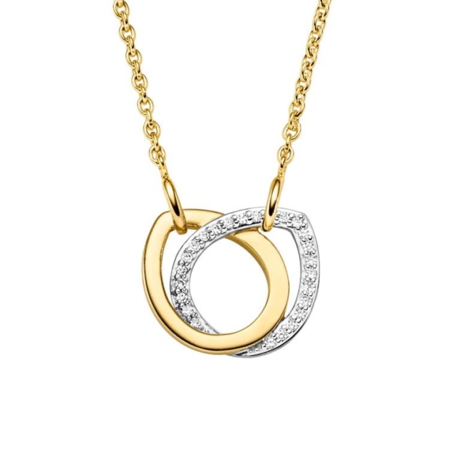 Anhänger mit Kette mit 25 Zirkonia
