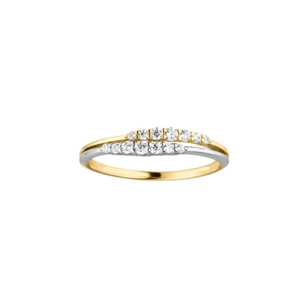 Ring mit 16 Zirkonia
