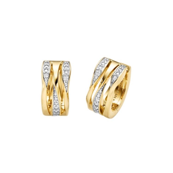 Creolen mit 36 Zirkonia
