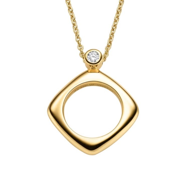 Anhänger mit Kette mit 1 Zirkonia