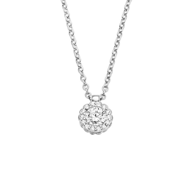 Anhänger mit Kette mit 15 Zirkonia