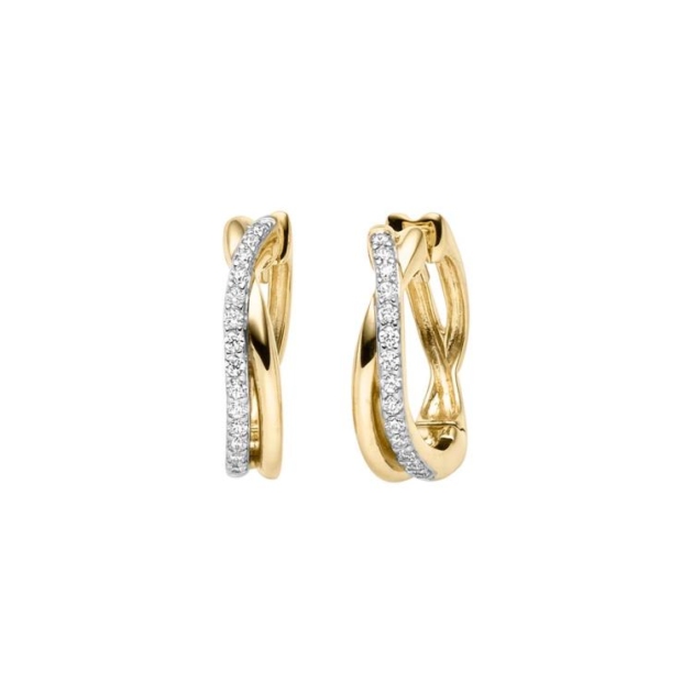 Ohrschmuck mit 28 Zirkonia
