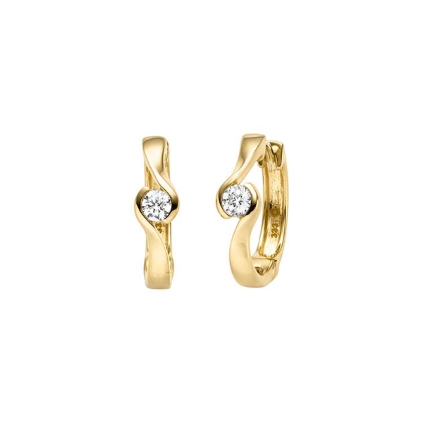 Ohrschmuck mit 2 Zirkonia