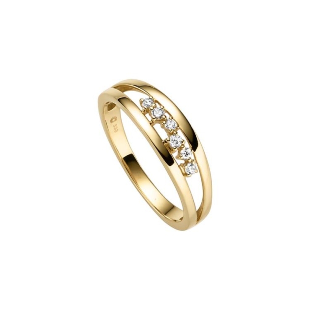 Ring mit 6 Zirkonia