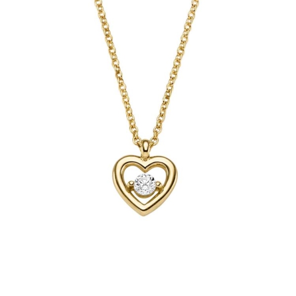 Collier mit 1 Zirkonia