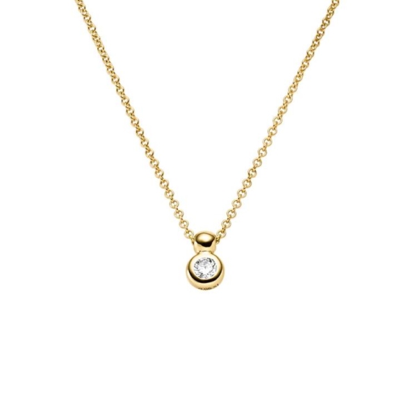 Collier mit 1 Brillant zus. 0,05ct.