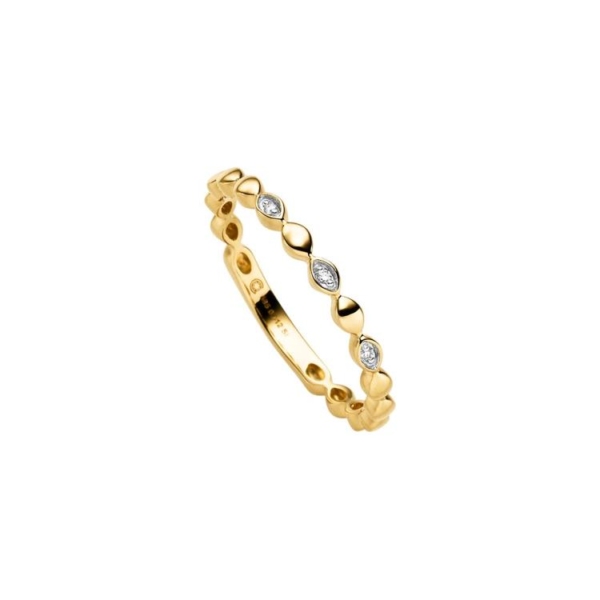 Ring mit 3 Brillanten zus. 0,012ct.