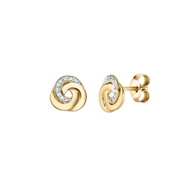 Ohrschmuck mit 18 Brillanten zus. 0,06ct.