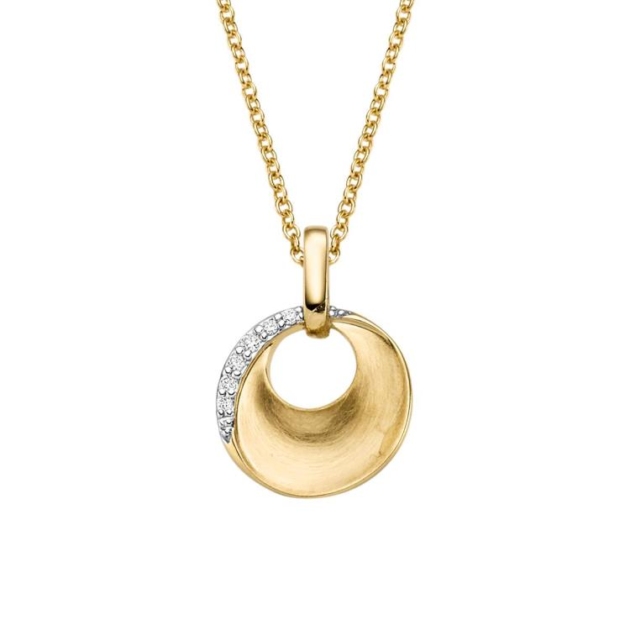 Anhänger mit 7 Brillanten zus. 0,06ct.