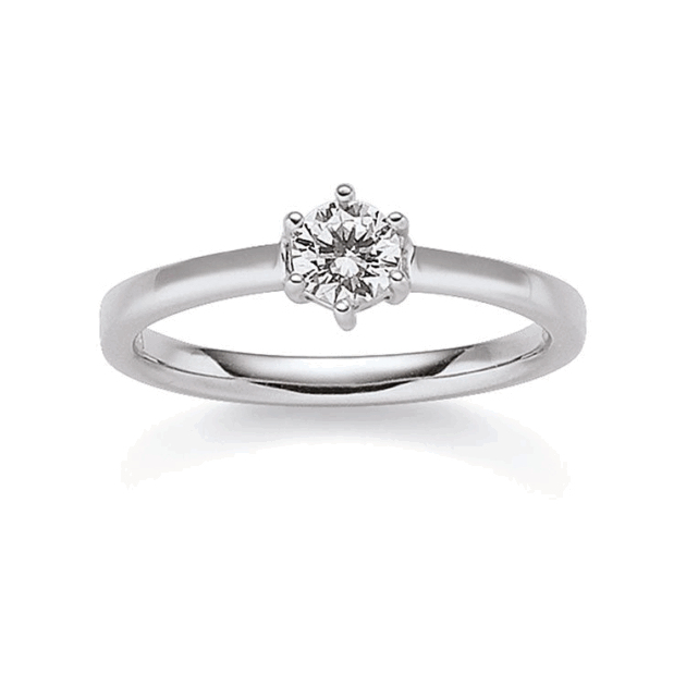 Damenring mit 1 Zirkonia