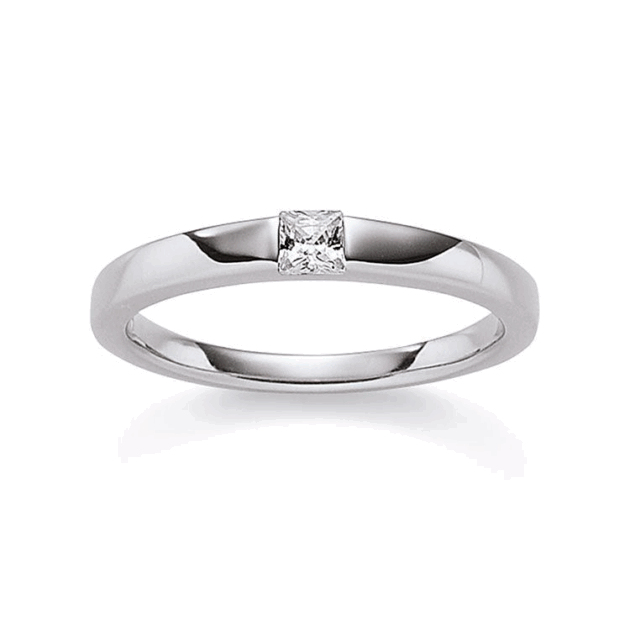 Damenring mit 1 Zirkonia