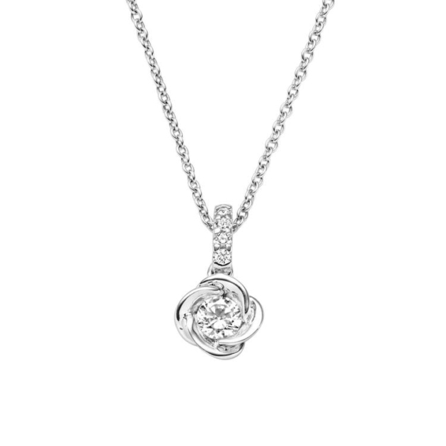 Anhänger mit Kette mit 5 Zirkonia