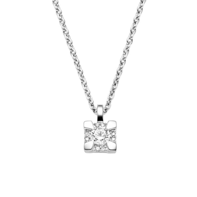 Anhänger mit Kette mit 9 Zirkonia