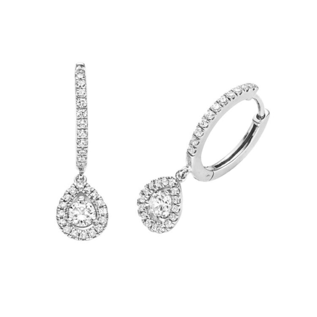 Creolen mit 56 Zirkonia