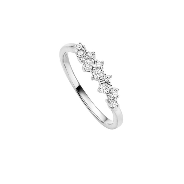 Damenring mit 10 Zirkonia