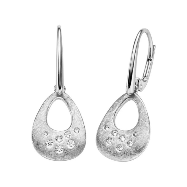 Ohrschmuck mit 14 Zirkonia