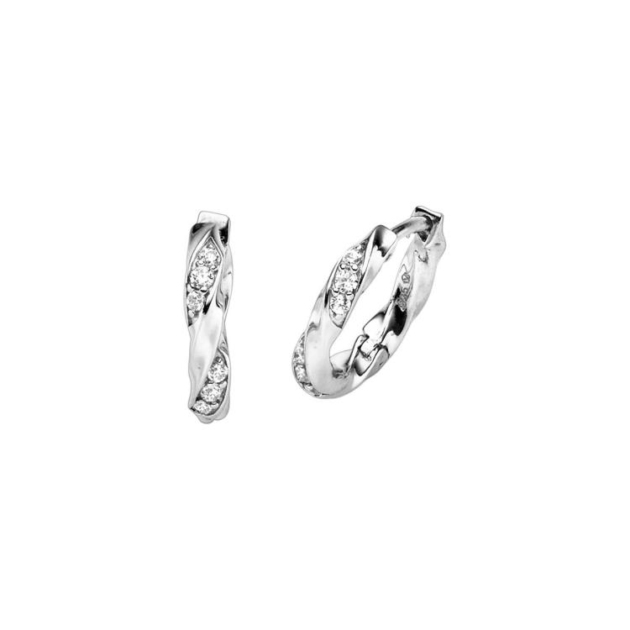 Ohrschmuck mit 12 Zirkonia