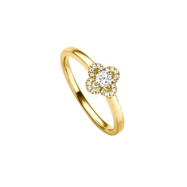 Ring mit 21 Zirkonia