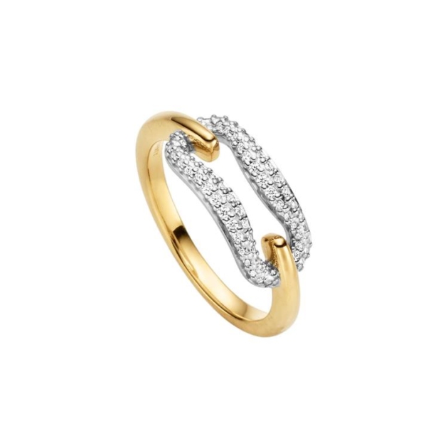 Ring mit 62 Zirkonia