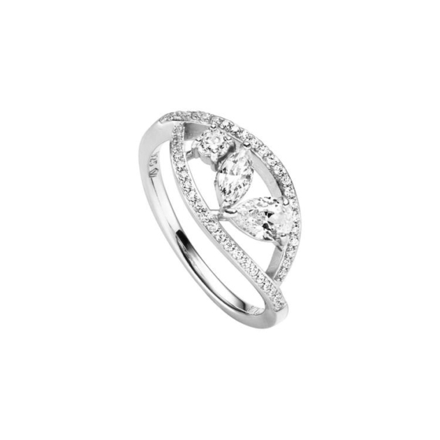 Ring mit 47 Zirkonia
