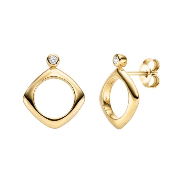 Ohrstecker mit 2 Zirkonia