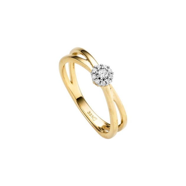 Ring mit 10 Zirkonia