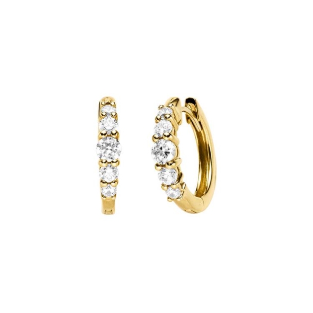 Ohrschmuck mit 10 Zirkonia