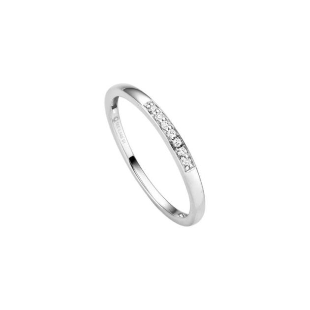 Ring mit 7 Brillanten zus. 0,05ct.