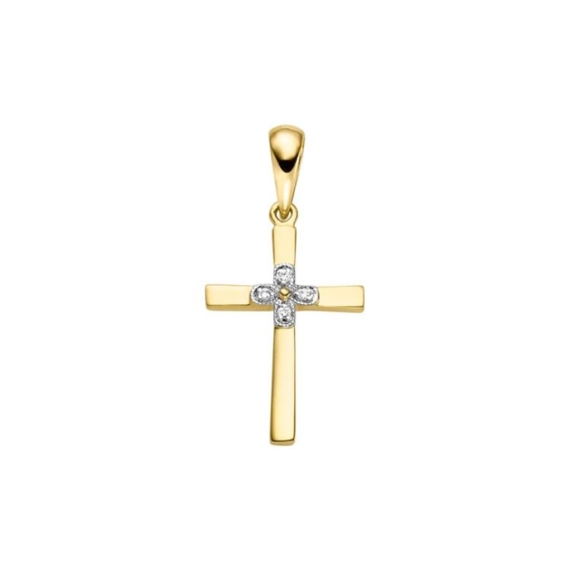 Anhänger mit 4 Brillanten zus. 0,012ct.