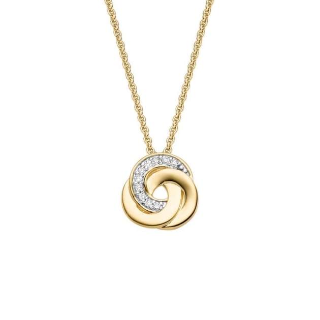 Anhänger mit 10 Brillanten zus. 0,045ct.