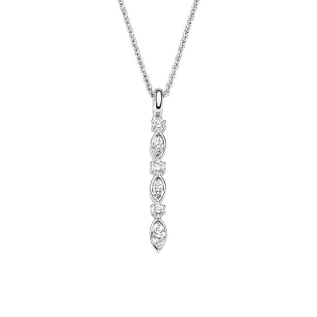 Anhänger mit 6 Brillanten zus. 0,15ct.