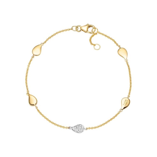 Armband mit 22 Brillanten zus. 0,17ct.