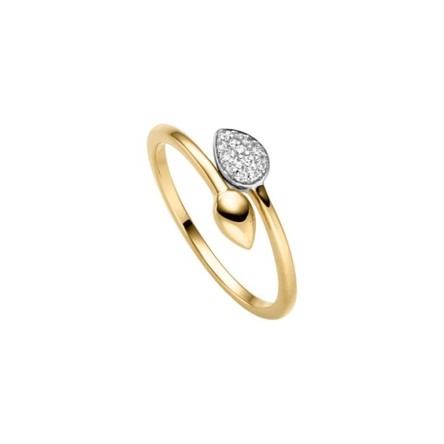 Ring mit 13 Brillanten zus. 0,08ct.