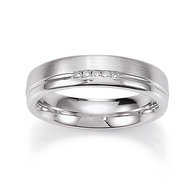 Damenring mit 5 Brillanten zus. 0,05ct.