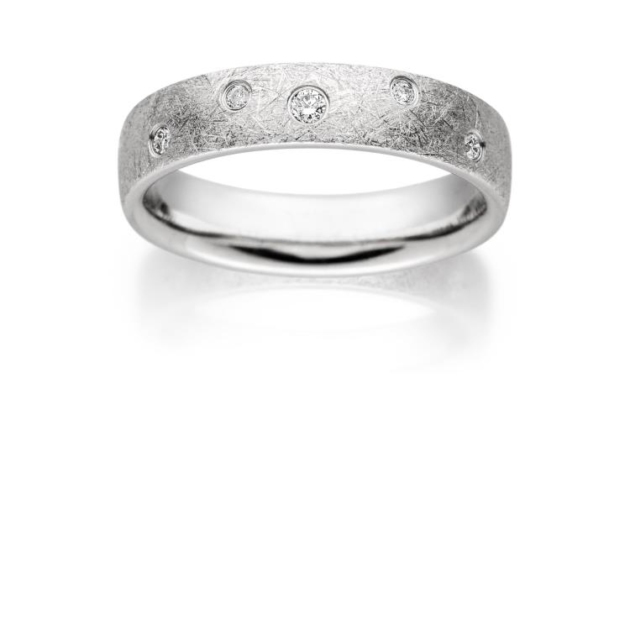 Damenring mit 6 Brillanten zus. 0,07ct.