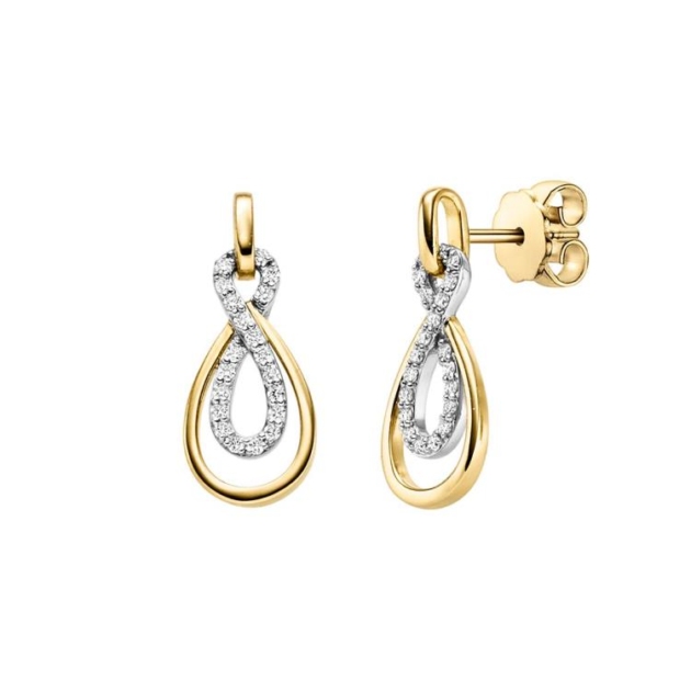 Ohrstecker mit 42 Brillanten zus. 0,20ct.