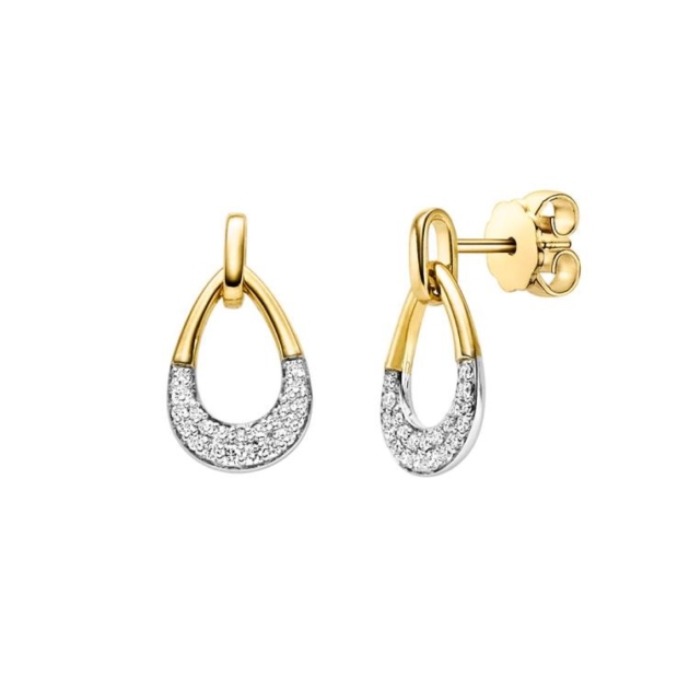 Ohrstecker mit 42 Brillanten zus. 0,18ct.