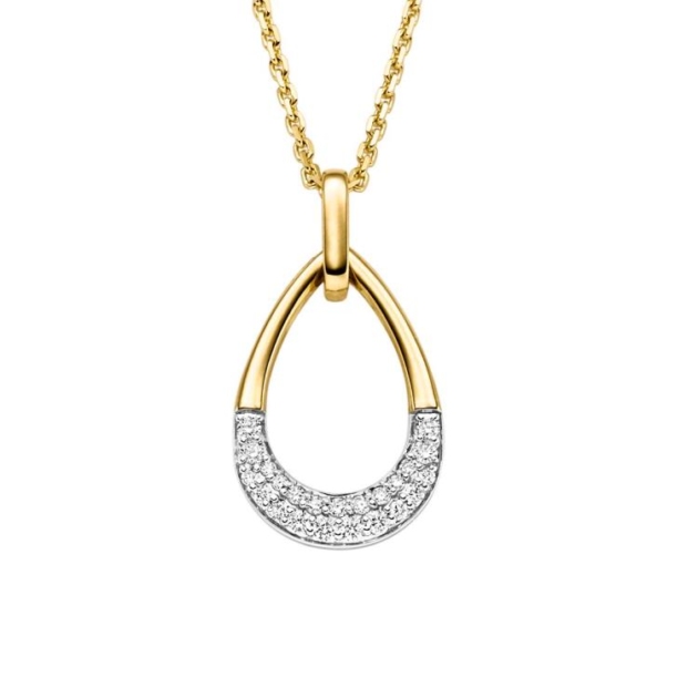 Anhänger mit 23 Brillanten zus. 0,18ct.