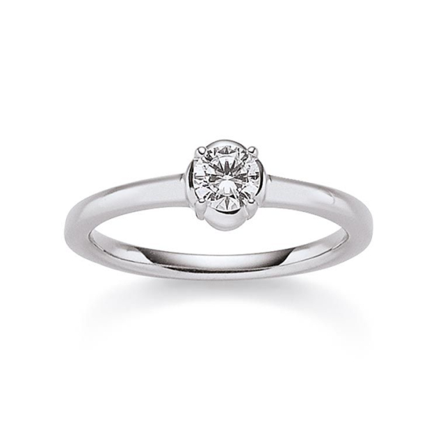 Damenring mit 1 Zirkonia