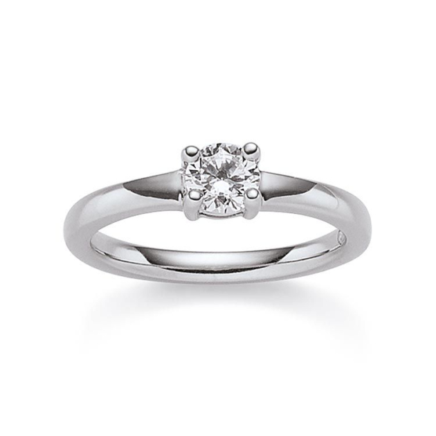 Damenring mit 1 Zirkonia