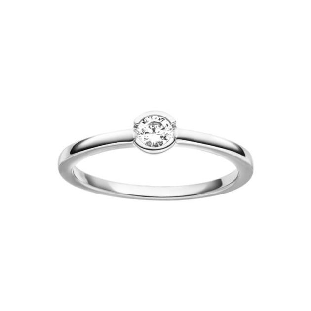 Damenring mit 1 Zirkonia