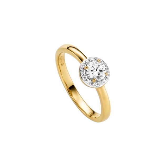 Damenring mit 25 Zirkonia