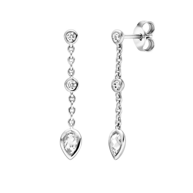 Ohrhänger mit 6 Zirkonia