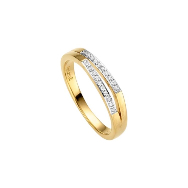 Ring mit 20 Zirkonia