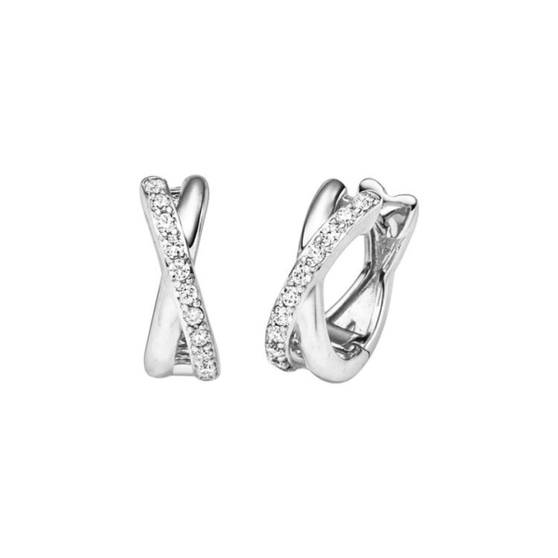 Ohrschmuck mit 22 Zirkonia