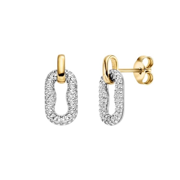 Ohrstecker mit 98 Zirkonia