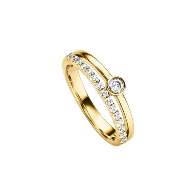Ring mit 16 Zirkonia