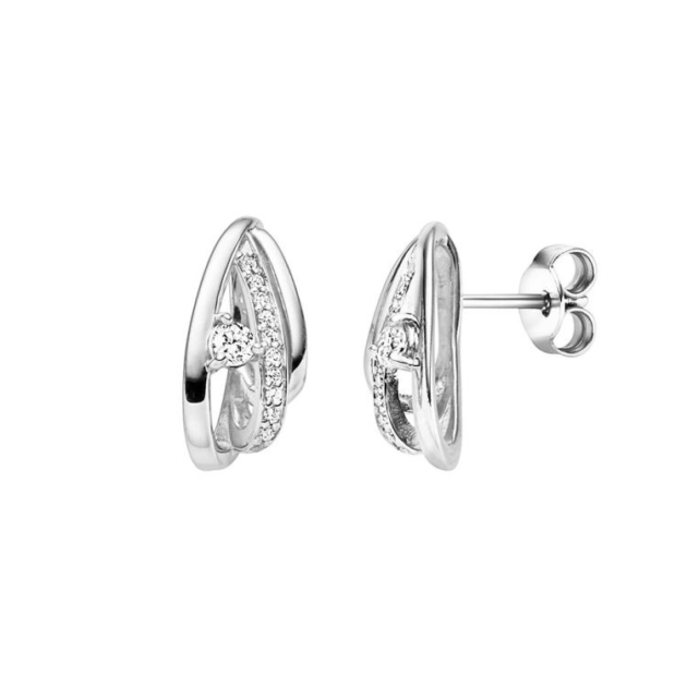 Ohrstecker mit 24 Zirkonia